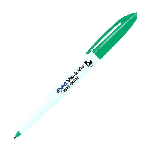 Expo Vis-A-Vis Transparency Marker, Fine, Green (Expo 16004) - 1 Each