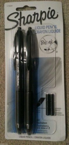 NEW 2 2 Packs 4 Sharpie Liquid Mechanical Pencils 0.5 mm 6 Erasers 1770244 #2