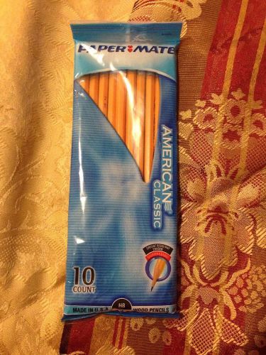 Ten Wooden Pencils Papermate Brand New In Package