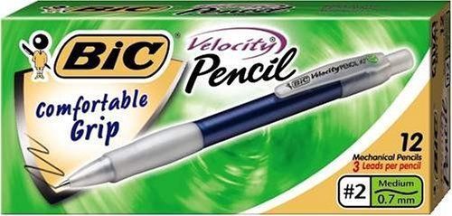 Bic Velocity Pencil - #2 Pencil Grade - 0.7 Mm Lead Size - Blue Barrel (mv711bk)
