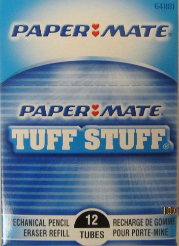 12 new tubes papermate tuff stuff eraser twist refills (64881) - retail $36.60 for sale