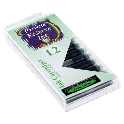 Private Reserve Ink Short International Ink Cartridges, Pack of 12 - Foam Green