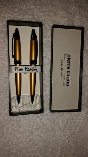 New in Gift Box! Pierre Cardin Designer Gold Pen And Pencil Set - Perfect Gift!!