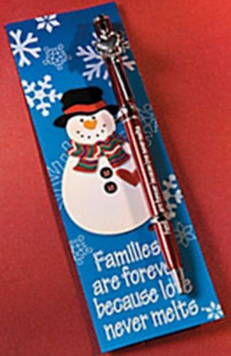 SOFTY&#039;S SAYING SNOWMAN PEN &amp; BOOKMARK GIFT SET