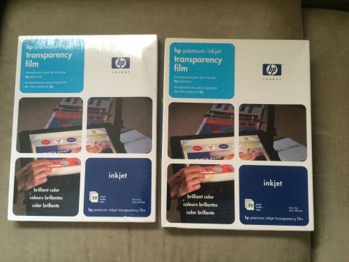 HP Premium Inkjet Transparency Film ~ 93 Sheets Package, C3834A - NEW