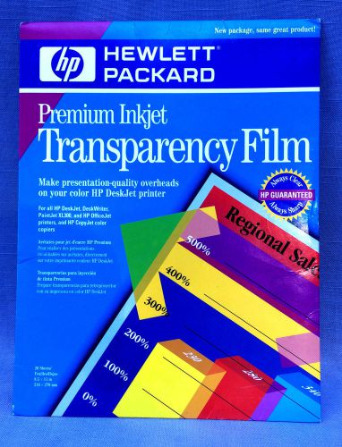 HP Premium Inkjet Transparency Film C3828A 20 Sheets
