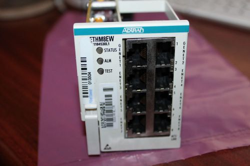 Adtran 1184530L1 OPTI-6100 ETHM8EW 8-port 10/100 Ethernet Module