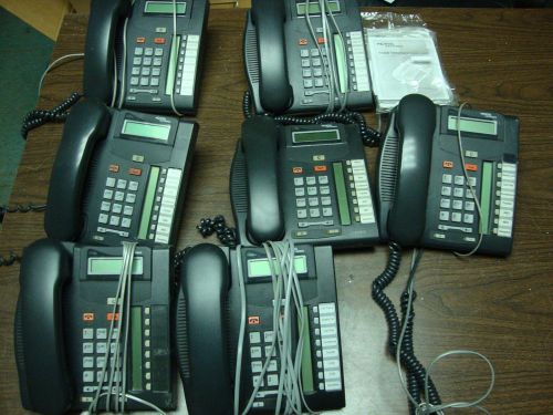 LOT OF 7 Nortel T7208 NT8B26AABA Digital Display Office Phones WORKING