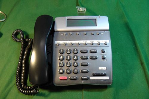 Lot of (6) NEC Dterm 80 DTH-8D-2(BK)TEL Telephones w/ Handsets   #2865