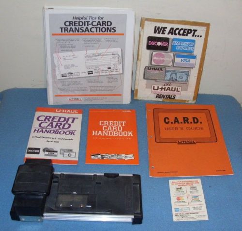 U-Haul Credit Manual &amp; Credit Card Machine that a U Haul Dealer used in 90s