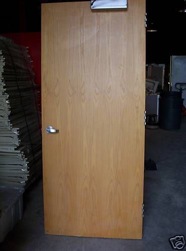 Oak Door with metal frame