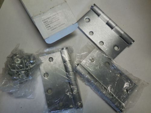 Cal-royal hinge - 4.5 x 4.5 plain bearing, template butt hinges, us26d  tbh30 for sale