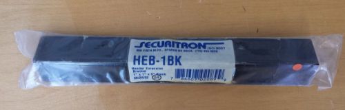 Securitron Magnalock HEB-1BK Header Extension Bracket 1&#034; x 1&#034; x 8&#034; Glass Door