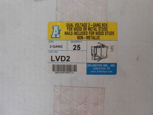 ARLINGTON LVD2 2/G DUAL-VOLTAGE 2/G BOX BOX OF 25
