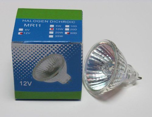 CBconcept® Clear MR11 12Volt 10Watt Precision Halogen Fiber Optic Light Bulb