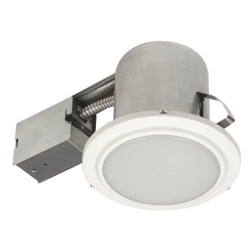 Globe Electric 90036 5 inch Recessed Lighting Kit, Bathroom, White finish with