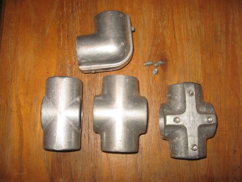 4 hollaender speed-rail 7-8 &amp; 7e cross-e, &amp; one 3-8 elbow  1-1/2&#034; ips (1.94&#034; id for sale