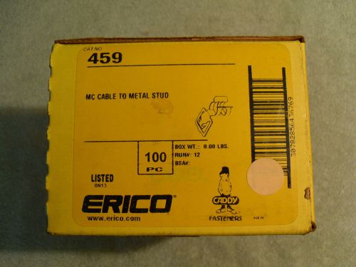 Erico caddy 459 mc/bx cable to metal stud 50pcs. mib for sale