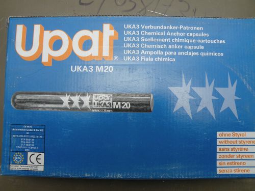 UPAT UKA3M20 Chemical Anchor Capsules 25mm Hole Diameter PAST EXPIRATION