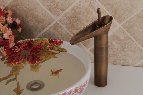 Attractive antique brass bathroom bath single handle tap faucet tf96104 for sale