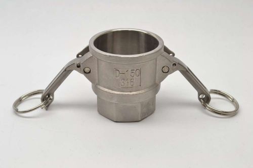New d-150 stainless camlock threaded female pipe fitting 1-1/2in npt b408949 for sale