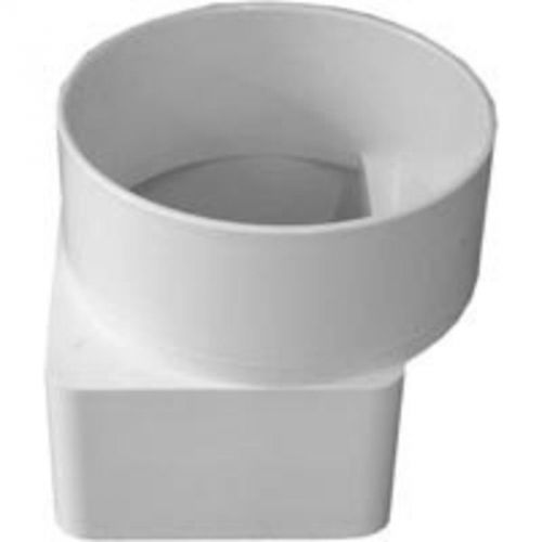 Downspout Offset 3X4X4 GENOVA PRODUCTS INC Styrene-S&amp;D Adapters 46344 White