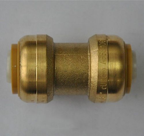 2 sharkbite 3/4&#034; quick connect brass push fitting straight coupling for sale