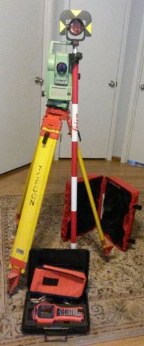 LEICA TCR405 5&#034; TOTAL STATION , SURVEY PACKAGE
