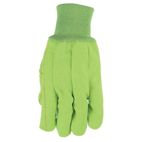 MCR Safety Corded Double Palm Green  Gloves - 3-pairs