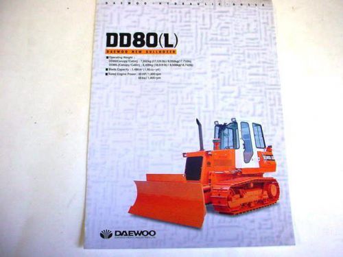 Daewoo DD80(L) Crawler Dozer Color Brochure