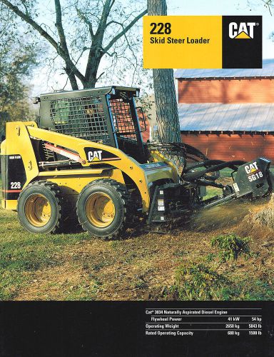 1999 CATERPILLAR 228 SKID STEER 7  PAGE BROCHURE