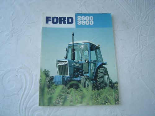 Ford 2600 3600 tractor brochure