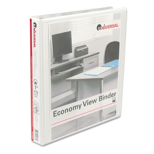 Universal round ring economy vinyl view binder, 12/carton - unv20962ct for sale