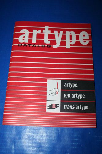 ARTYPE CATALOG  CARTER SEXTON 97 PAGE TYPOGRAPHIC  BOOK 1967  MINT CONDITION
