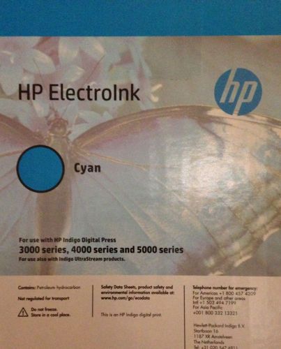 New HP Indigo Electroink Cyan 1 Box (10 Cans) Q4013B