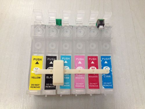 Refillable ink cartridge set for Epson Stylus Pro 1390