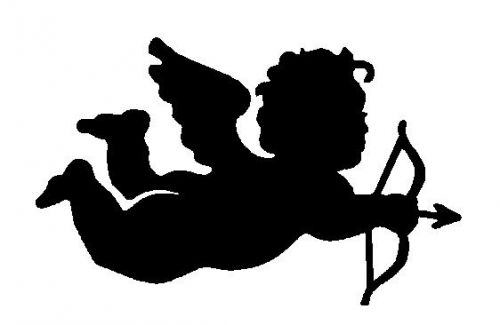 cupid with bow DXF file for CNC laser, plasma cutter,or router