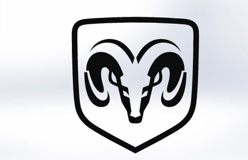 Dodge Ram logo CNC Plasma, laser, router .dxf clip art