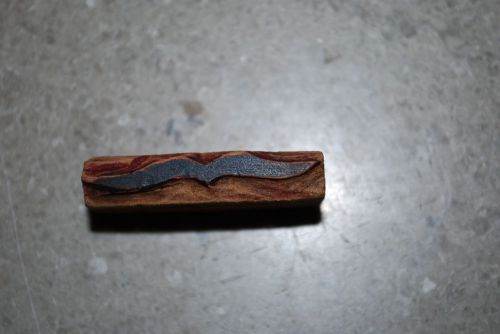 Vintage / Antique Letterpress Wood Printer's Type " tailpiece hand carved"