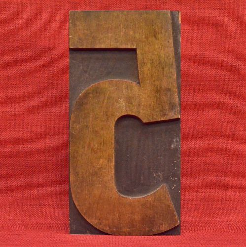 Wood Number 5 five - Large Letterpress Type Printers Block - 10 by 5 inches