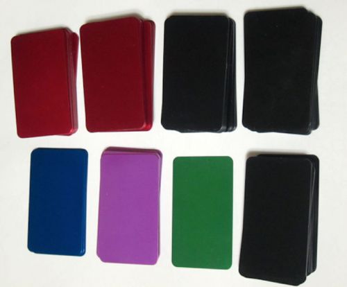 88 Aluminum Business card blanks Anodized Full color  2&#034;x 3.5&#034;