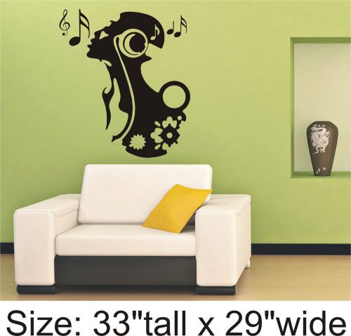 2X Bedroom Drawing Room Waiting Room Singing Girl Wall Decal Vinyl Sticker428B