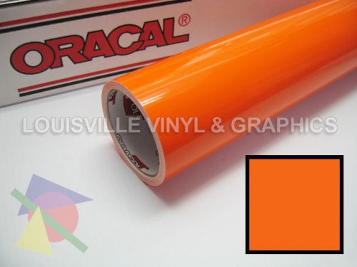 1 roll 24&#034; x 5 yds pastel orange oracal 651 sign &amp; graphics cutting vinyl for sale