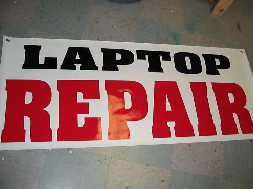 LAPTOP REPAIR Banner Sign PC MAC IBM NEW Computer BRAND NEW LARGER SIZE