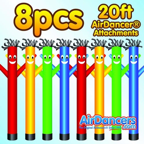 Wholesale Pack of Eight 20ft AirDancer Attachments by AirDancers.com