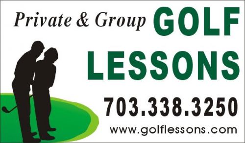 3ftX5ft Custom Printed Golf Shop Golf Lessons Banner Sign