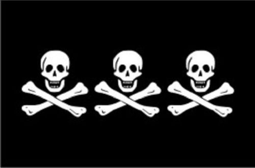 Christopher Condent Pirate Flag 3x 5&#039; Indoor Outdoor Banner
