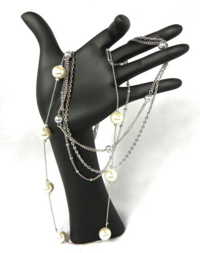 Black Hand Necklace Bracelet Jewelry Display Figurine