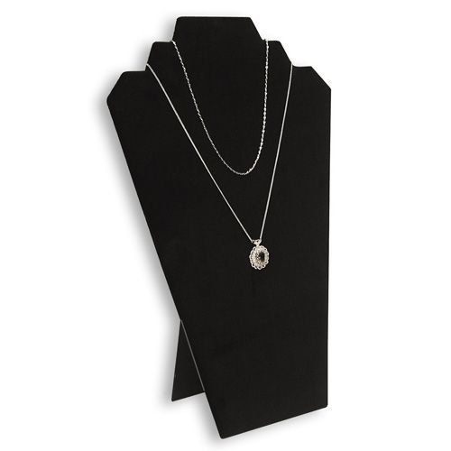 Black Velvet Multi-Necklace Display With Easel 8 1/4&#034;W x 12 1/2&#034;H