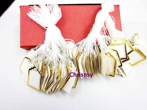 5000pcs Label Jewelry Price Pricing Tags Gold 17x23mm